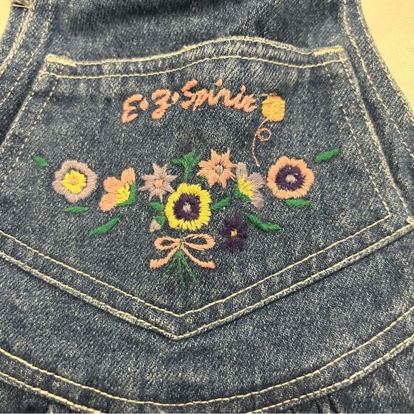 Vintage dead stock EZ Spirit overalls with embroidery - Picture 3 of 6
